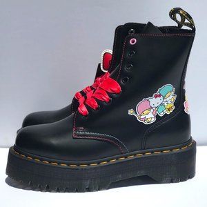 Dr Martens Black Hello Kitty & Friends Edition Jadon Boots (limited Edition)